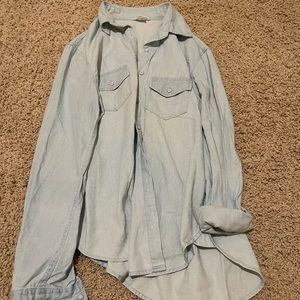 Light blue button down shirt